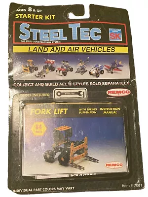 New - Vintage 1993 Remco Steel Tec Fork Lift Construction Kit #7081.🔥🔥 • $11.90