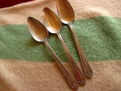 Set Of 3 E.P.N.S. 6” Teaspoons Spoons Silverplate National Silver NSC • $12.66