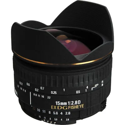 Sigma 15mm F/2.8 EX DG Diagonal Fisheye Lens For Nikon F 476306 • $498.97
