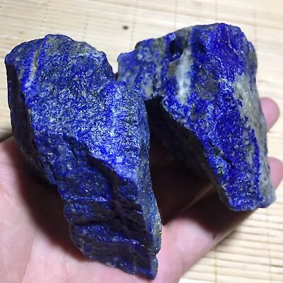396g  2PCS Natural Rough  Rocks Lapis Lazuli Crystal Raw Gemstone Mineral • $24.99