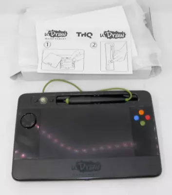 THQ UDraw XBOX 360 Game Drawing Tablet • Pad Controller 010029 Black VGC • $13.99