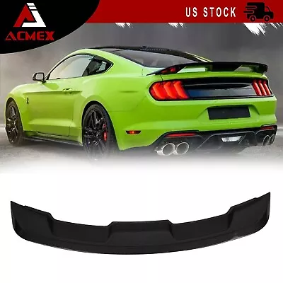 Rear Spoiler Wing For 2015-2024 Ford Mustang GT350 GT500 Rear Trunk Carbon Fiber • $63.99