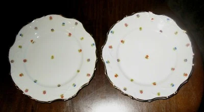 $14.99 • Buy 2 Vista Alegre VA Mottahedeh Portugal Mini Flower Salad Plates Scalloped Rim SO5