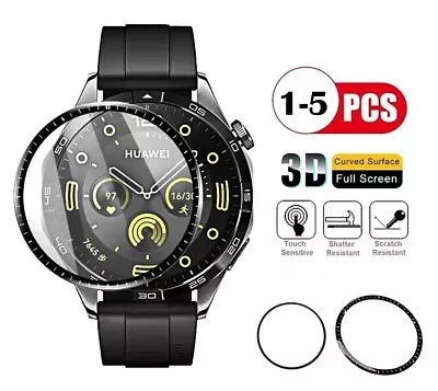 For Huawei Watch GT4 46 41mm SmartWatch Curved Film Full Cover Screen Protector • £3.40