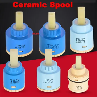 Ceramic Spool Disc Cartridge Kitchen Lever Tap Mixer Basin Repair Flat Foot 25mm • £3.13