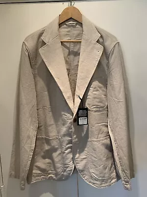 $228 BUCK MASON Sz XL Cotton Linen Carry On Unlined Sack Chore Blazer Jacket NEW • $166