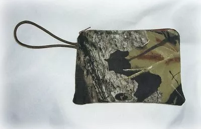 Mossy Oak Break Up Real Tree Camo Camouflage Wristlet Coin Purse With Zipper • $15.94