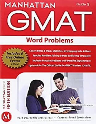 GMAT Word Problems Paperback Manhattan GMAT Staff • £4.03