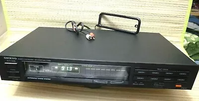 Onkyo T-4037 Quartz Digital Synthesizer AM FM Sterio Tuner  FOR PARTS OR REPAIR • $25