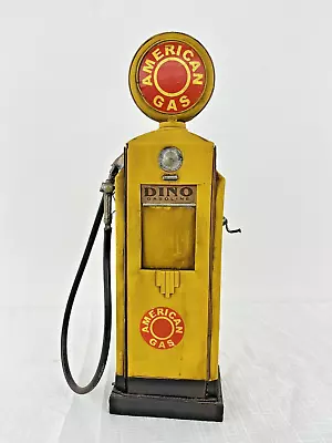 Vintage Gas Fuel Sinclair Gasoline Dino Pump Handmade Decorative Tin 17  • $40