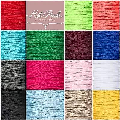 5mm Drawstring Lacing Piping Cord For Bags Coats 20+colours Rapid Dispatch • £3.99