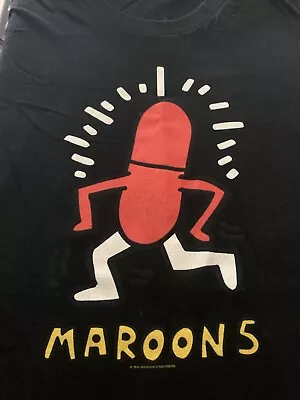 Maroon 5 Tour 2018 LA Forum T Shirt Black Medium Mens Red Pill Blues Concert • $16.99