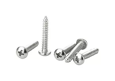 #6 X 3/4 Phillips Pan Head Stainless Steel Screws Qnt 100 By HandymenHardware • $9.79
