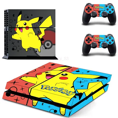 $21.21 • Buy Pokemon Vinyl Decal Sticker For Sony Playstation 4 PS4 Console + 2 Controller AU