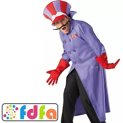 Rubies Official Dick Dastardly Wacky Races Mens Adult Fancy Dress Costume New • £47.89