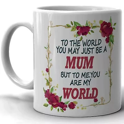 World Best Mum Design Mug Ceramic Novelty Mug Gift For Mothers Day Coffee Mug   • £8.99