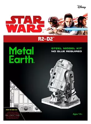 Fascinations Metal Earth Star Wars Robot R2-D2 3D Laser Cut Steel DIY Model Kit • $12.95