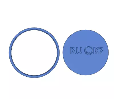 R U OK Day Cookie Cutter And Stamp • $9.45