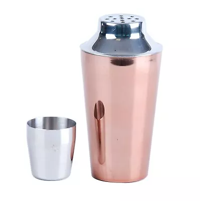 Copper Cocktail Shaker Bartender Drinks Mixer Jigger Pub Bar Party Martini • £7.99