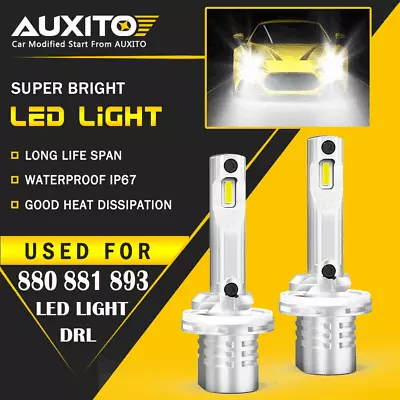 2X AUXITO 880 892 LED Fog Driving Light Bulb 16000LM 6500K Xenon WHITE EOA • $24.99