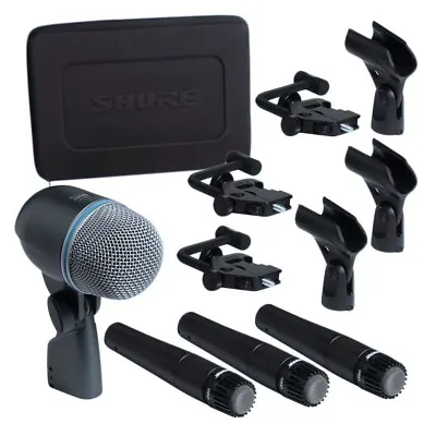 $439.99 • Buy SHURE DMK57-52 Drum Classic Mic Kit With Case, Clips & A56D Mounting System