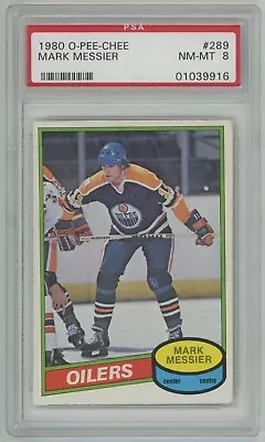 1980-81 O-Pee-Chee OPC #289 Mark Messier Rookie Card RC PSA NM-MT 8 Oilers • $379.99