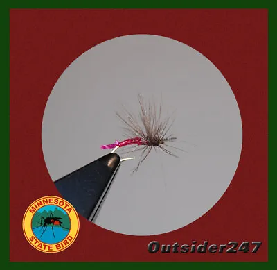 1 Dz (12) Minnesota Mosquito The Archer Dry Fly - Unofficial State Bird! • $6.25