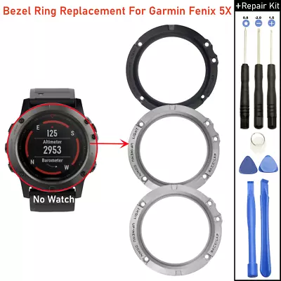 For Garmin Fenix 5X GPS Smart Watch Bezel Ring Metal Frame Replacement Parts NEW • $57.96