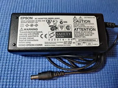 Genuine Epson A181E Black 15.2-Volt 1.2A 18-Watt Scanner Power Supply AC Adapter • £10