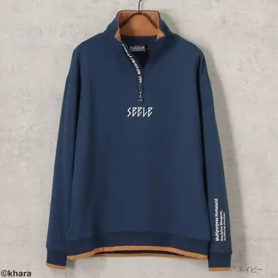 Evangelion WILEE Mark 06 Kaworu Nagisa Half Zip Sweatshirt Navy L Size Cosplay • $70.98