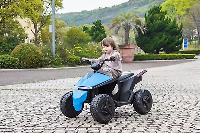 POSHO Large 12V Adventure Electric ATV Quad Bike For Kids - BLUE • $240