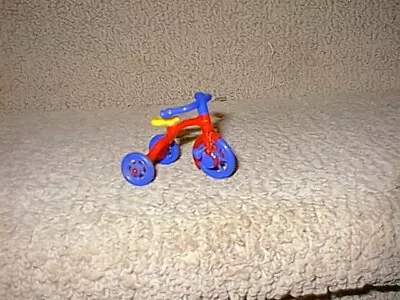 Vintage Plastic Tricycle Bike Renwal Dollhouse Toy Size Primary Color #7 USA  • $6