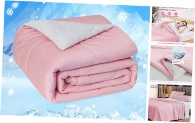  Cooling Comforter Japanese Double-Sided Cold Tech Fabric Queen (90 X90 ) Pink • $87.33