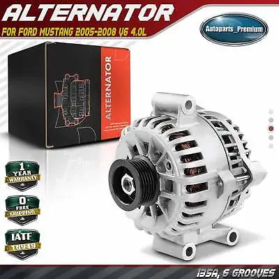 Alternator For Ford Mustang 2005-2008 V6 4.0L 135A 12V CW 6-Groove 4R3T10300AA • $108.99