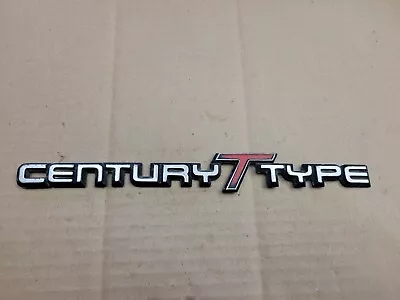 Buick OEM Century T Type Metal Vintage Emblem Badge Logo Nameplate Name Insignia • $49.99