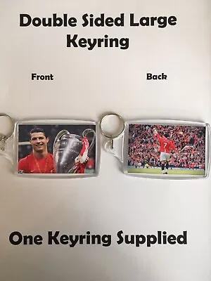 £3.49 • Buy Manchester United Cristiano Ronaldo Man Utd Double Sided Large Keyring
