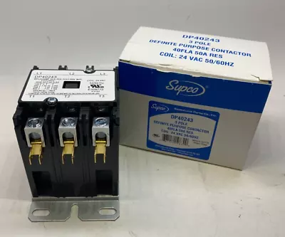 SUPCO 3 Pole 24 Volt Coil 40A Contactor  - Box Lug - Prepaid Shipping • $15.95