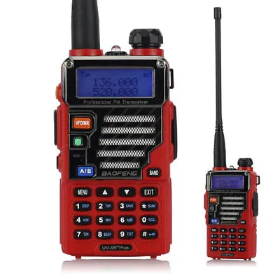 $27.99 • Buy US Baofeng UV-5R Plus Dual-Band 2m/70cm VHF UHF HT FM Ham Two-way Radio Red