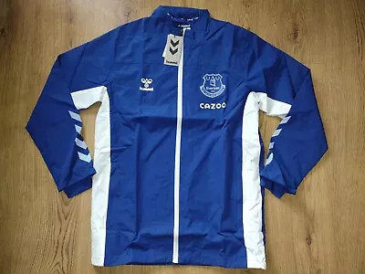 £18.99 • Buy Everton FC 21/22 Training All Weather Coat Jacket Adult Hummel Small S 