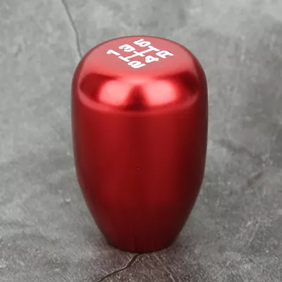 Car Aluminum 5 Speed Gear Shift Knob Red Auto Car Shifter Lever Modified Parts • $12.89