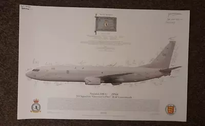 Squadron Print (A3) **SIGNED** POSEIDON MRA1 ZP806 (RAF Lossiemouth) *NEW* RARE • £135