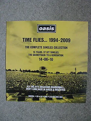 Oasis - Time Flies 1994 - 2009 YELLOW - Square Poster • £4.99