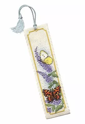£8.45 • Buy Butterflies & Buddleia Bookmark Cross Stitch Kit (Textile Heritage)