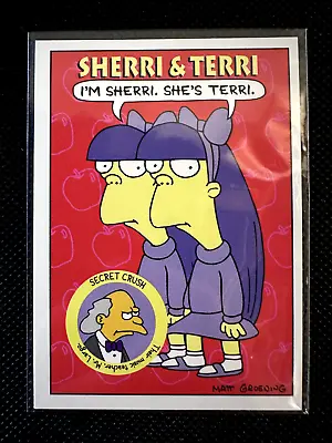 £2.96 • Buy 1994 Skybox Bongo Comics The Simpsons Sherri & Terri #S12