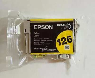 Genuine Epson 126 Yellow Ink WF3520 WF3540 WF7010 WF7510 WF7520 • $7.61