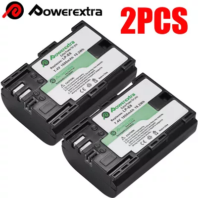 2 Pack NEW Replacement Battery LP-E6 For Canon EOS 80D 6D 7D 70D 60D 5D Mark III • $16.99