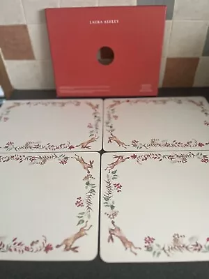 Laura Ashley Christmas Placemats Set Of 4 • £10