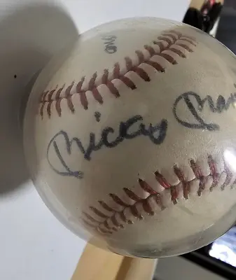 Mickey Mantle And Dean Chance Autographed Baseball • $400