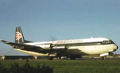 BEA British European Airways Cargo Vickers Vanguard @ Prestwick 1971 - Postcard • $6.65