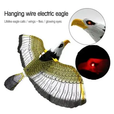 Fake Eagle Decoy Scare Garden Hanging Bird Pigeons Repellent Deterrent • £5.87